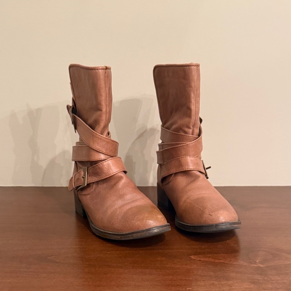 Steve Madden Tan Ankle Booties